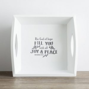 Dayspring Joy and Peace tray