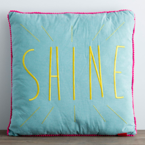 Shine - Square Affirmation Pillow All Things Faithful DaySpring