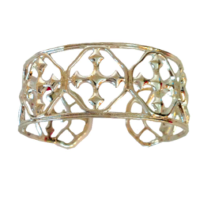1" Cuff Bracelet - Rhodium Plated All Things Faithful Gracewear