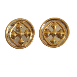 1/2" Linked Medallion Post Earring All Things Faithful Gracewear