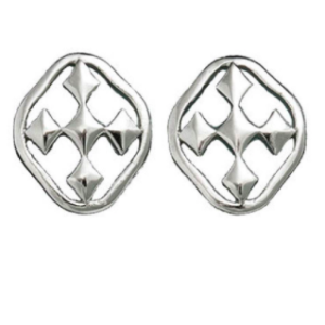 Rhodium Plated Post Earring All Things Faithful Gracewear