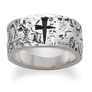 Mark of the Cross Ring All Things Faithful James Avery