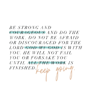 1 Chronicles 28:20 All Good Things All Things Faithful