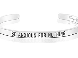 Product Anxious for Nothing Steel Bracelet- AllThingsFaithful Amazon