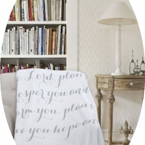 Product-Luxuriously Soft Scripture Throw Blanket | Jeremiah 29:11-AllThingsFaithful