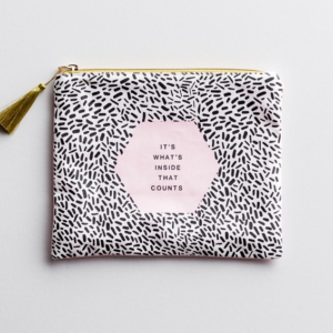 Product-It's What's Inside That Counts - Canvas Pouch-AllThingsFaithful