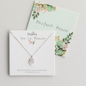 Product-He Is Peace - Sterling Silver Small Pendant Necklace-DaySpring-AllThingsFaithful