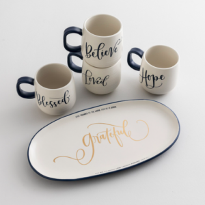 Product-Artisan Ceramic Mugs & Platter-DaySpring-AllThingsFaithful