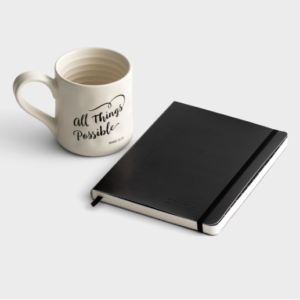 Product-All Things Possible - Mug and Journal Gift Set-DaySpring-AllThingsFaithful