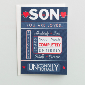 Product-Valentine's Day - Son - You Are Loved - 1 Premium Card, KJV-DaySpring-AllThingsFaithful