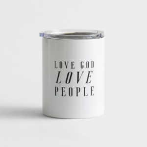 Product-Mug-Stainless Steel Coffee Tumbler 12oz - Love God Love People-DaySpring-AllThingsFaithful