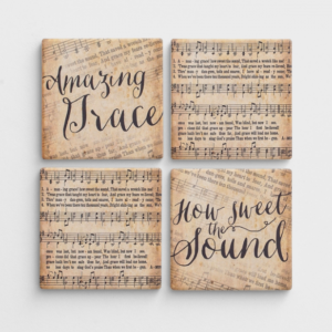 Product-Coasters-Amazing Grace - Ceramic Coasters, Set of 4-DaySpring-AllThingsFaithful