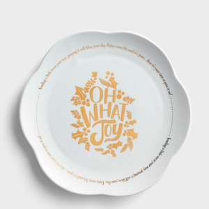 Product-Plate-Oh What Joy - Christmas Giving Plate-DaySpring-AllThingsFaithful